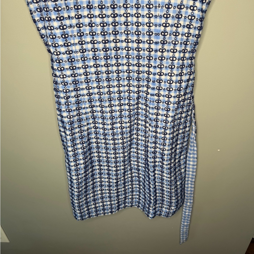 Vineyard Vines Eyelet Gingham Belted Mini Dress - Picture 9 of 11